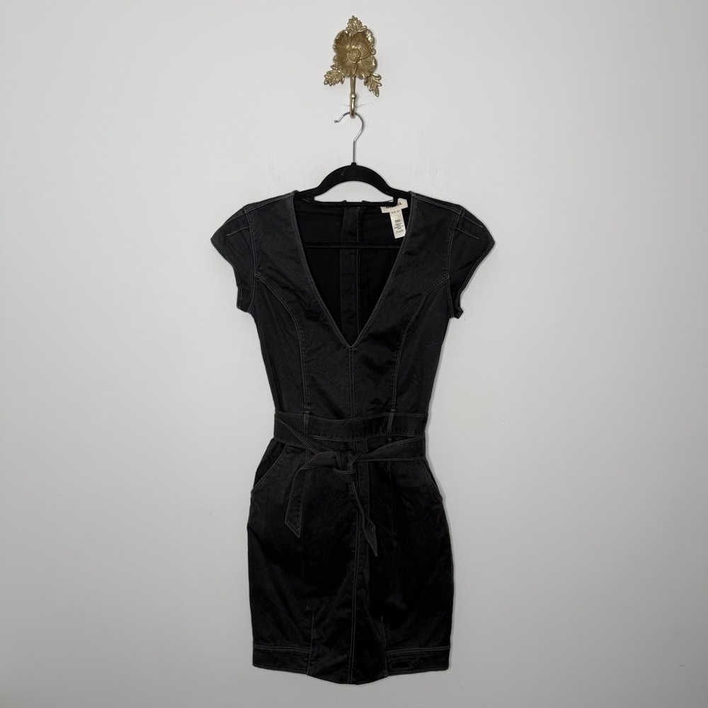 Diesel V-neck Denim Mini Dress M